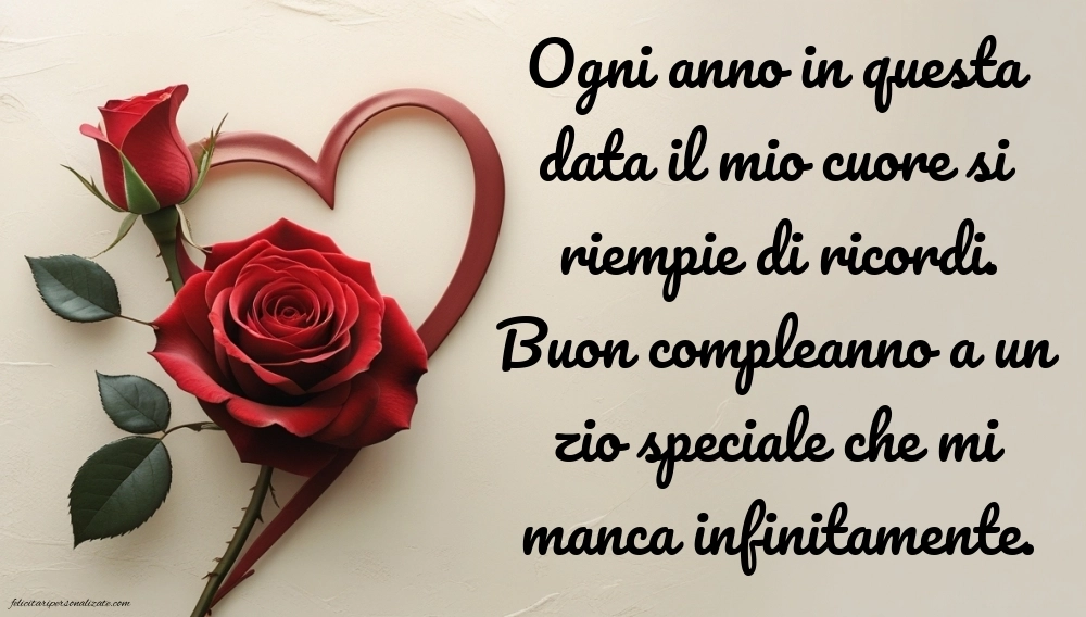 Immagini di Buon Compleanno Zio in Cielo: Compleanno (Commemorazione)