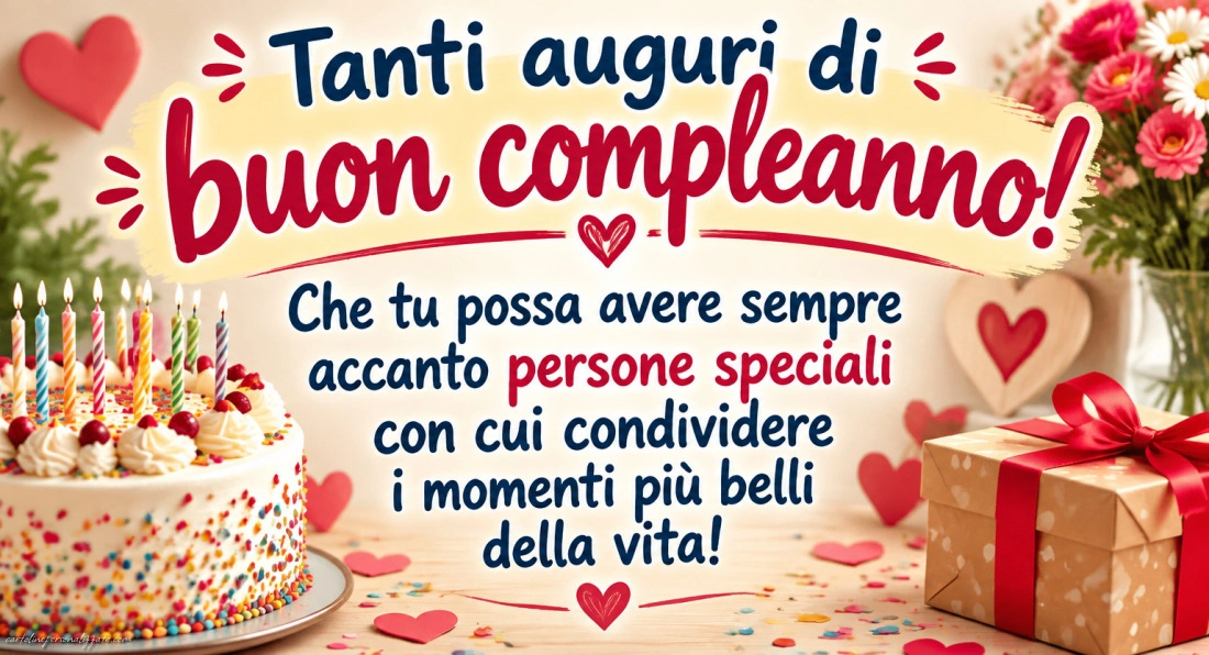 Immagini con frasi di buon compleanno: 
