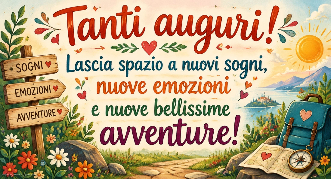 Immagini con frasi di buon compleanno: 