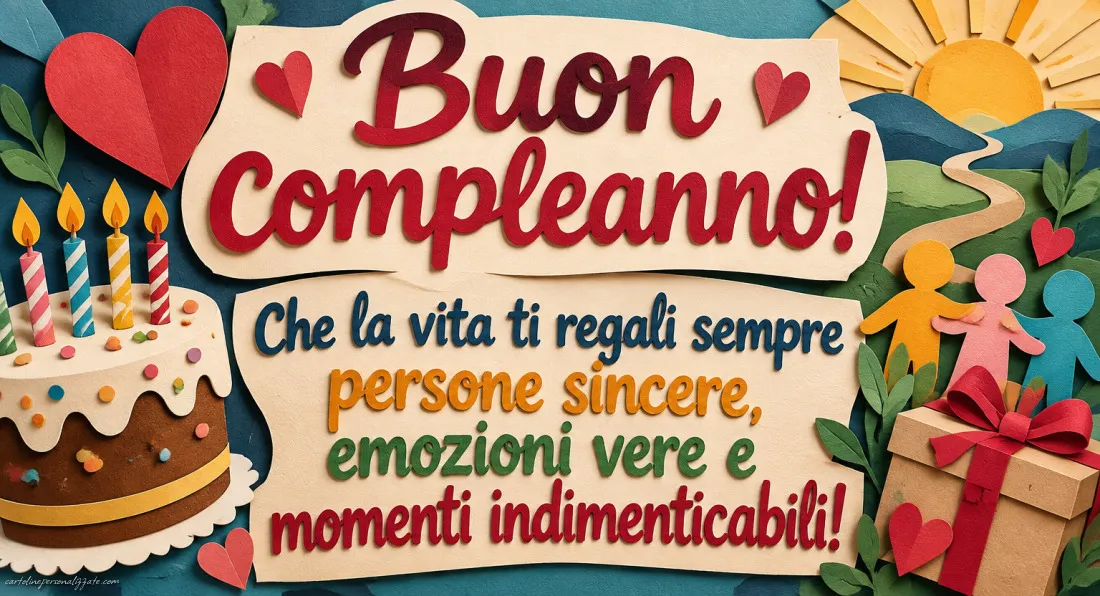 Immagini con frasi di buon compleanno: 