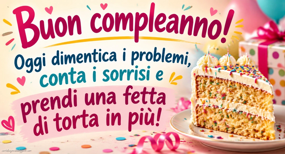 Immagini con frasi di buon compleanno: 