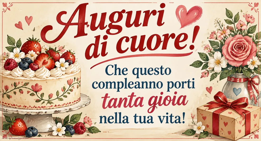 Immagini con frasi di buon compleanno: 