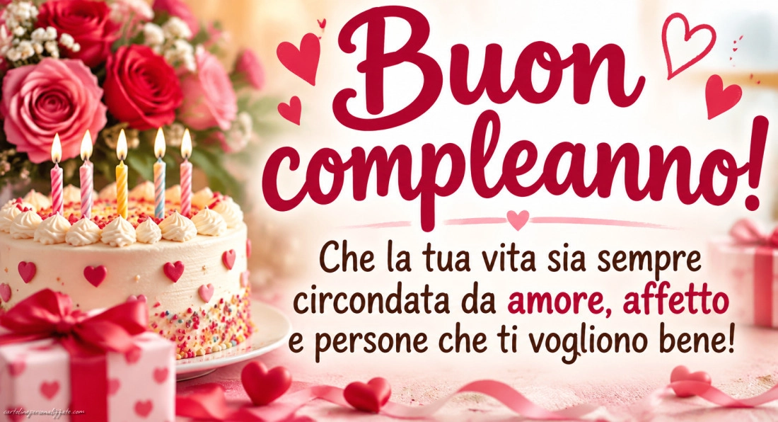 Immagini con frasi di buon compleanno: 