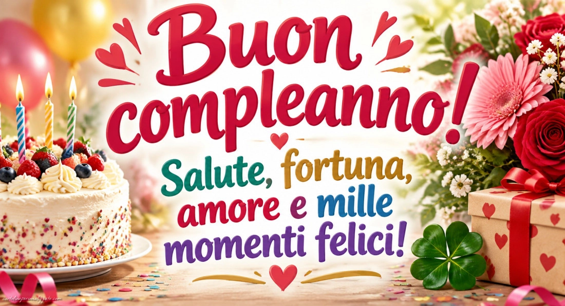 Immagini con frasi di buon compleanno: 