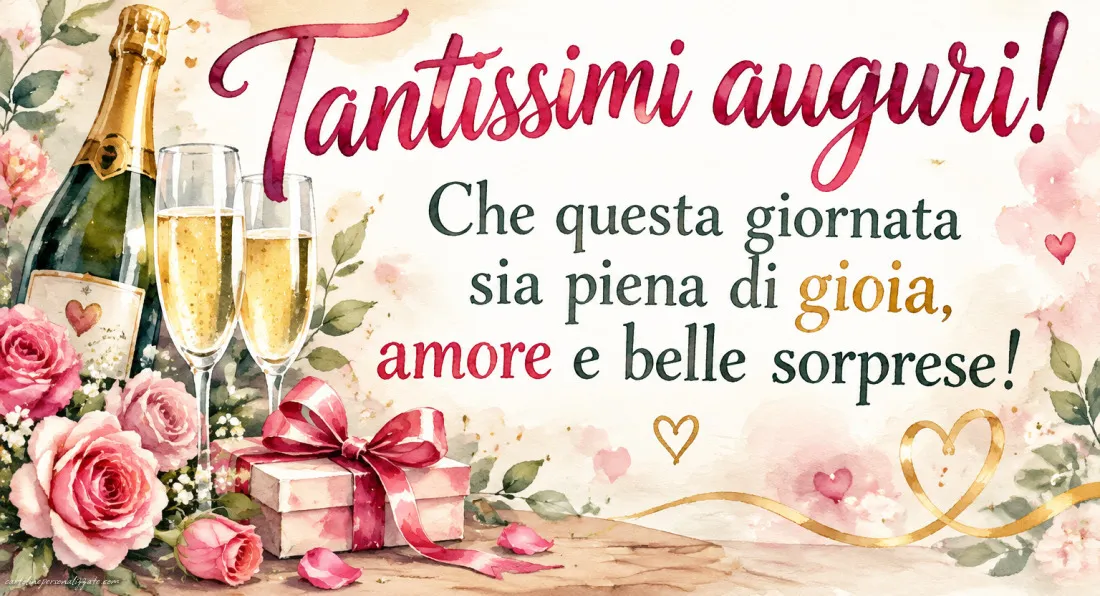 Immagini con frasi di buon compleanno: 
