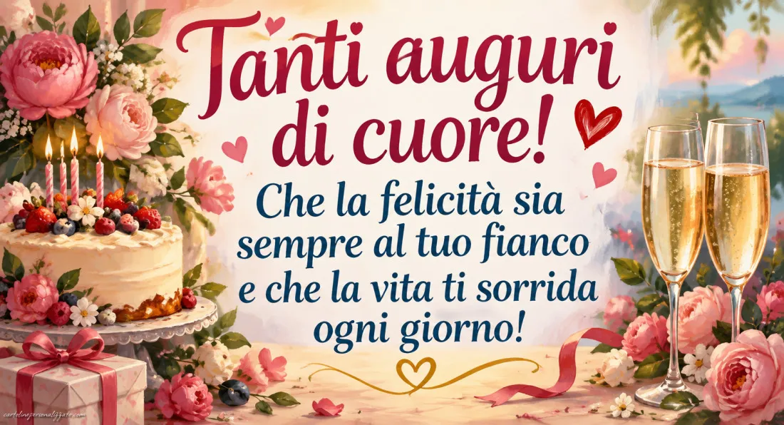 Immagini con frasi di buon compleanno: 