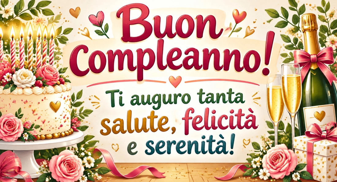 Immagini con frasi di buon compleanno: 