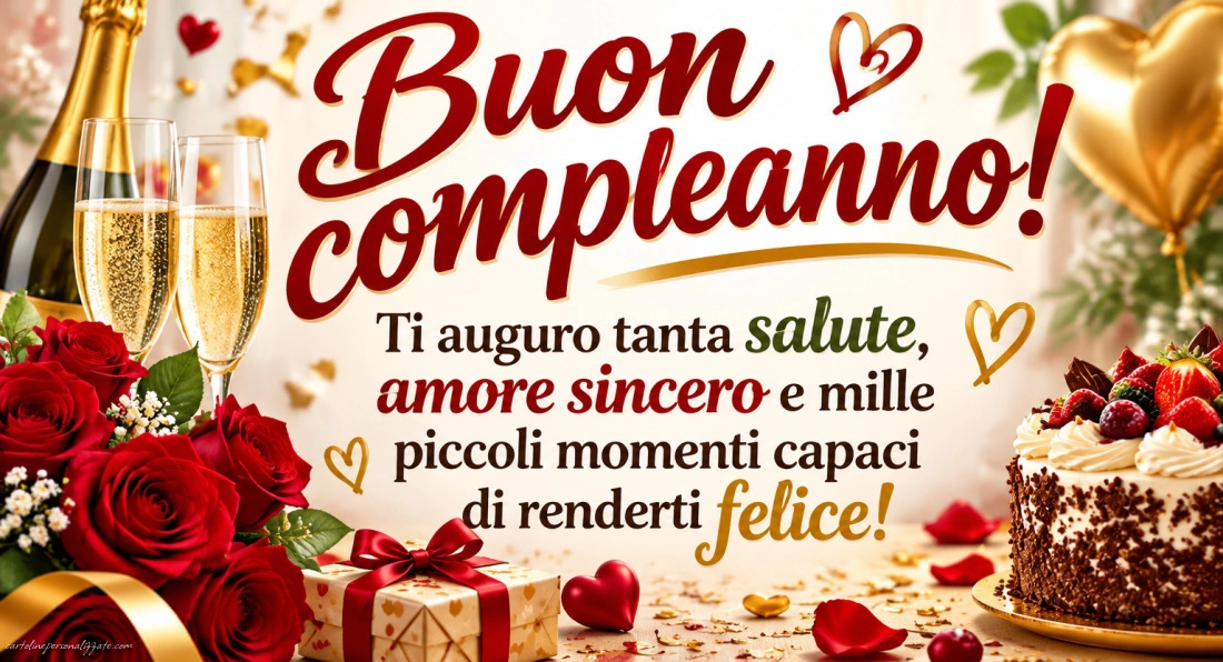 Immagini con frasi di buon compleanno: 