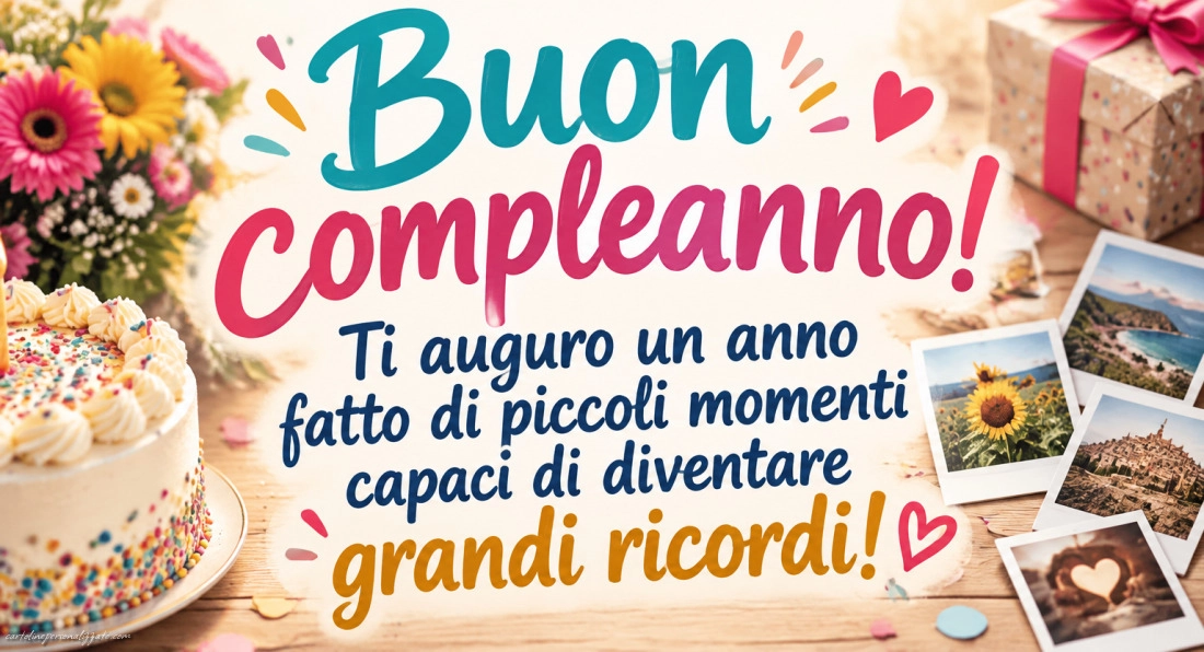 Immagini con frasi di buon compleanno: 