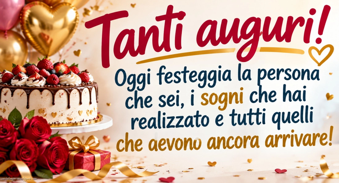Immagini con frasi di buon compleanno: 