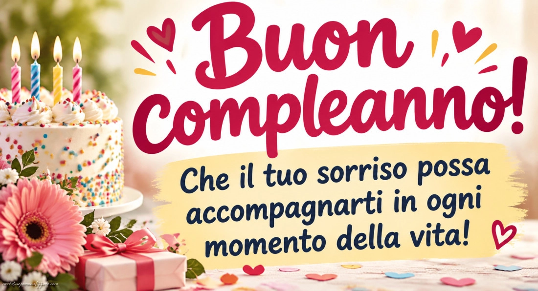 Immagini con frasi di buon compleanno: 