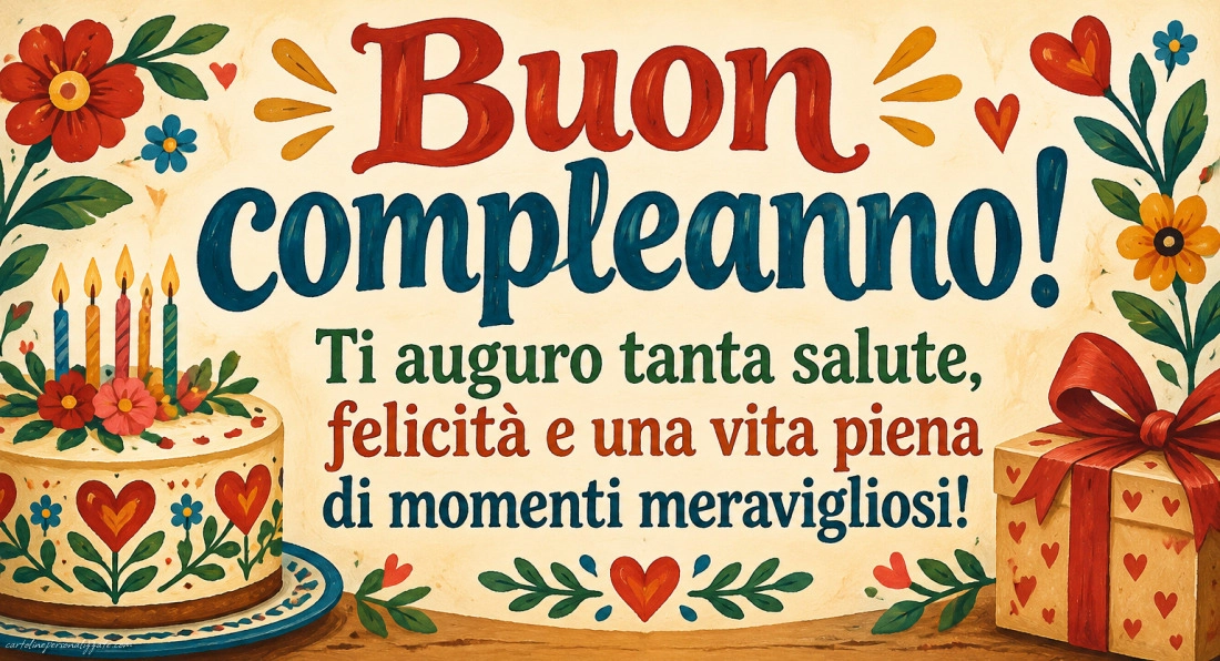 Immagini con frasi di buon compleanno: 