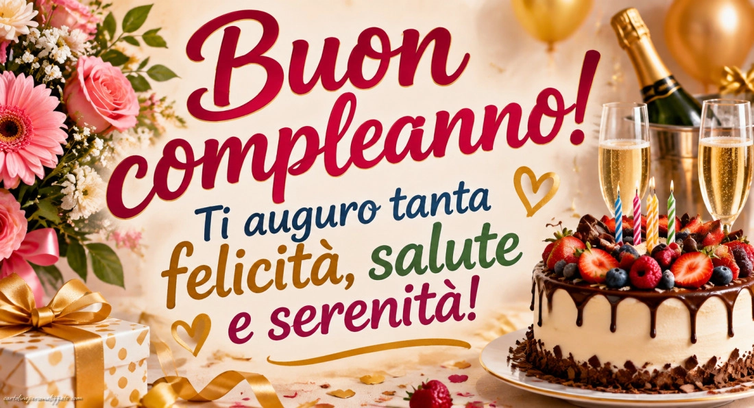 Immagini con frasi di buon compleanno: 