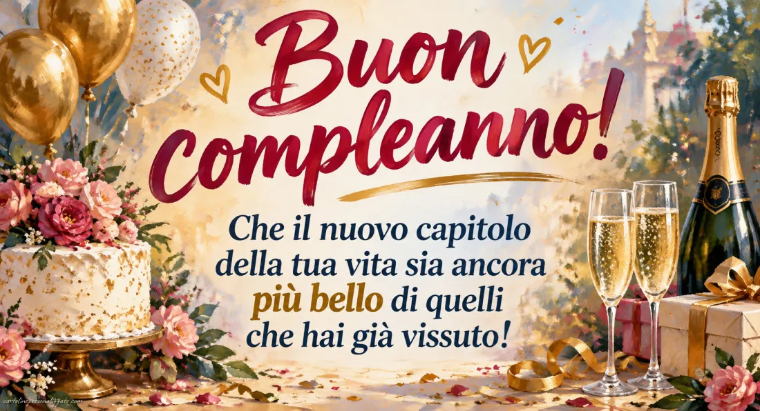 Immagini con frasi di buon compleanno: 