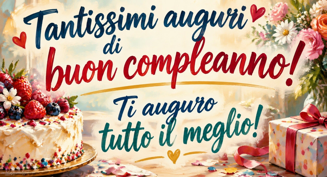 Immagini con frasi di buon compleanno: 