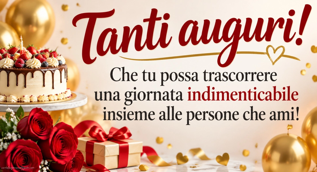 Immagini con frasi di buon compleanno: 