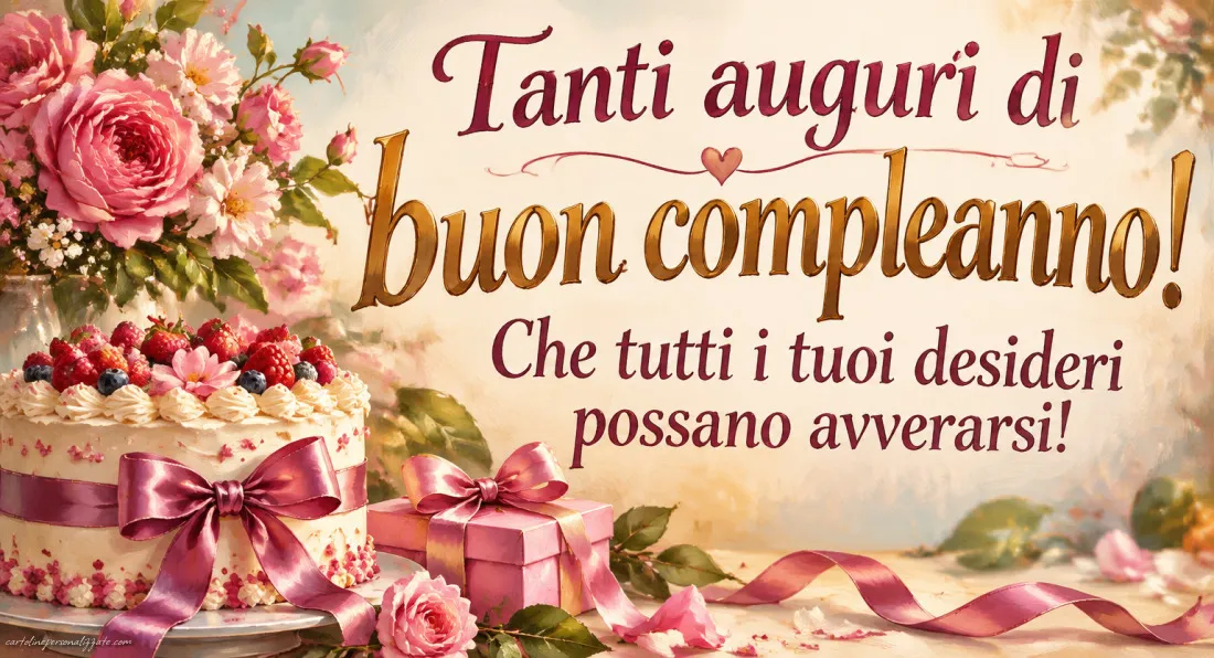 Immagini con frasi di buon compleanno: 