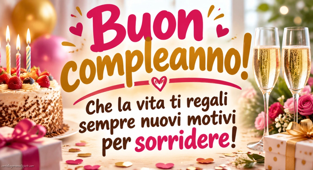 Immagini con frasi di buon compleanno: 