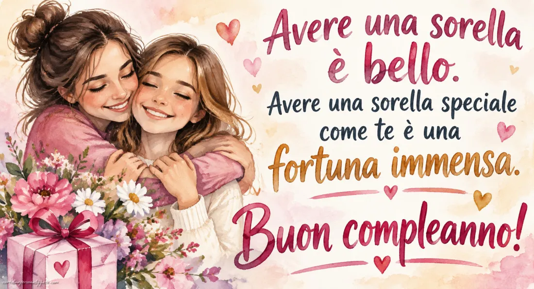 Immagini di Buon Compleanno Sorella: 
