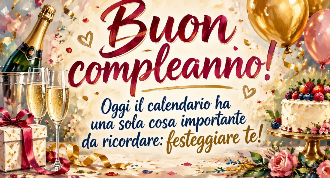 Immagini con frasi di buon compleanno: 