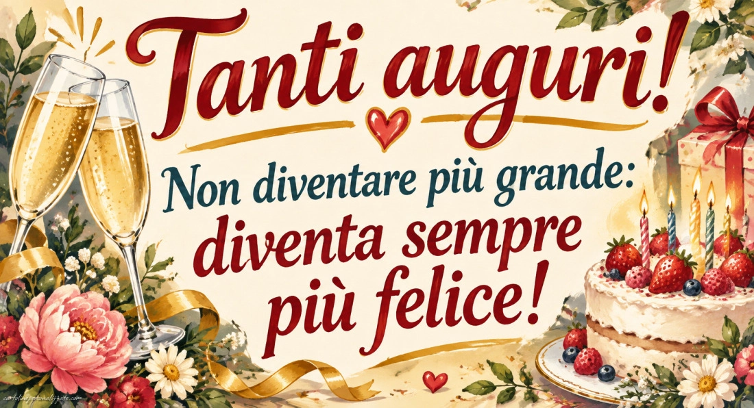 Immagini con frasi di buon compleanno: 