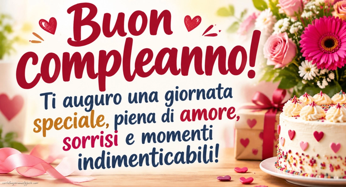 Immagini con frasi di buon compleanno: 