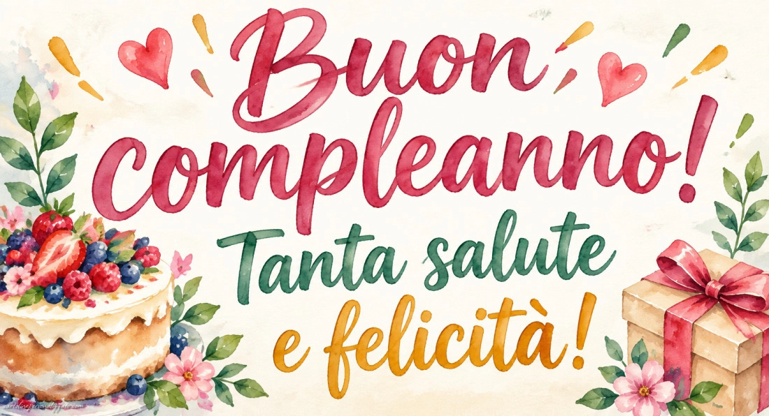 Immagini con frasi di buon compleanno: 