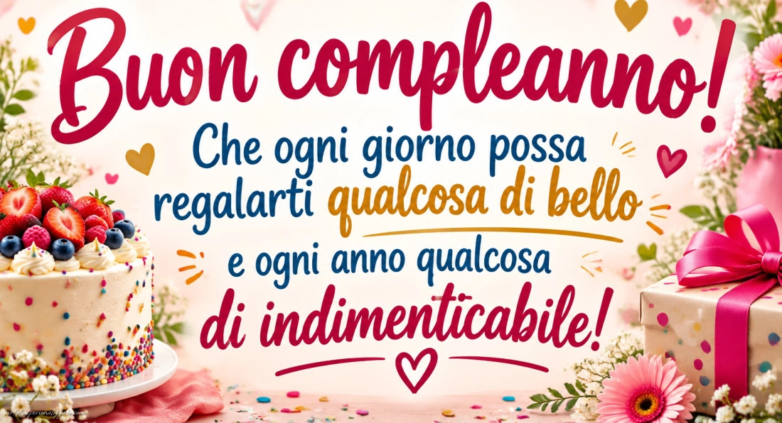Immagini con frasi di buon compleanno: 