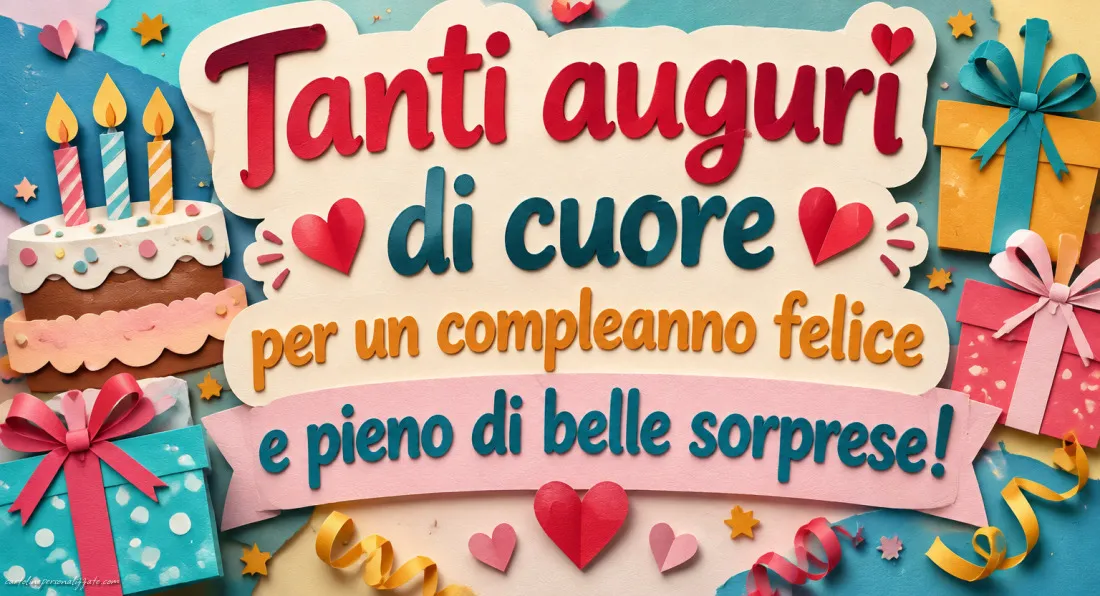 Immagini con frasi di buon compleanno: 