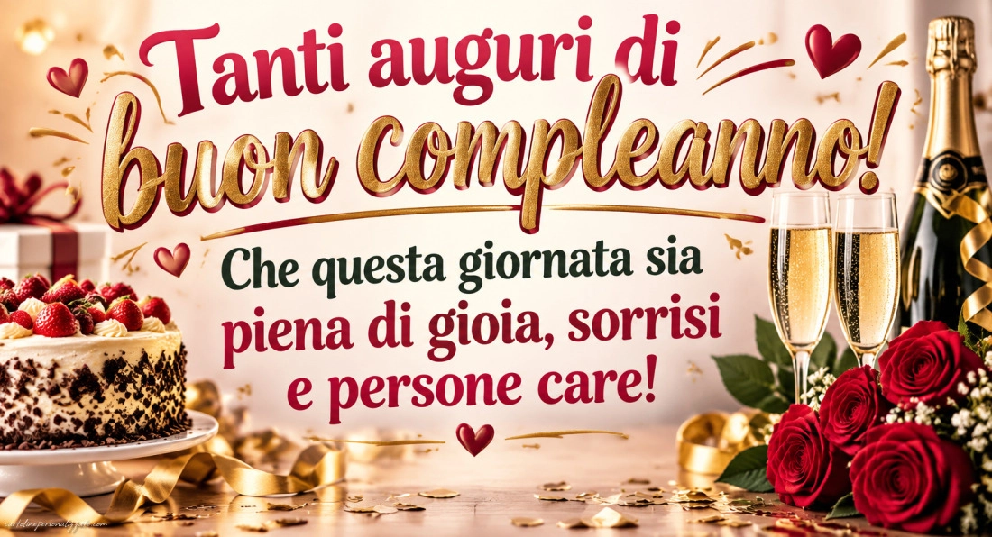 Immagini con frasi di buon compleanno: 