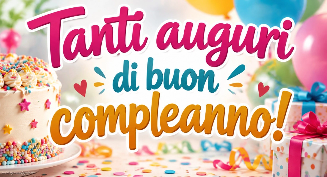 Immagini con frasi di buon compleanno: 