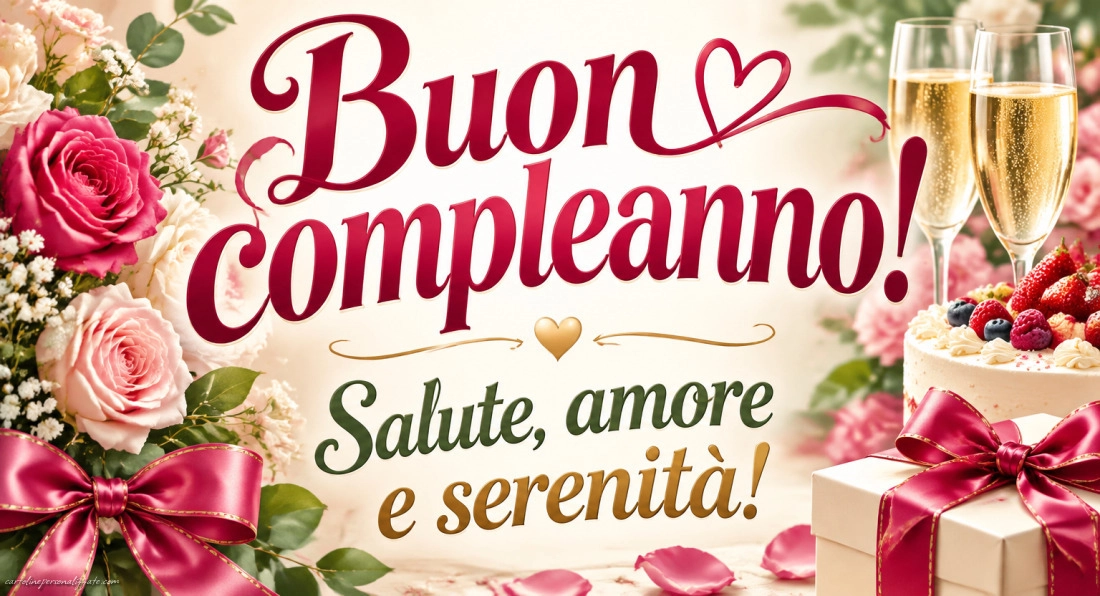 Immagini con frasi di buon compleanno: 
