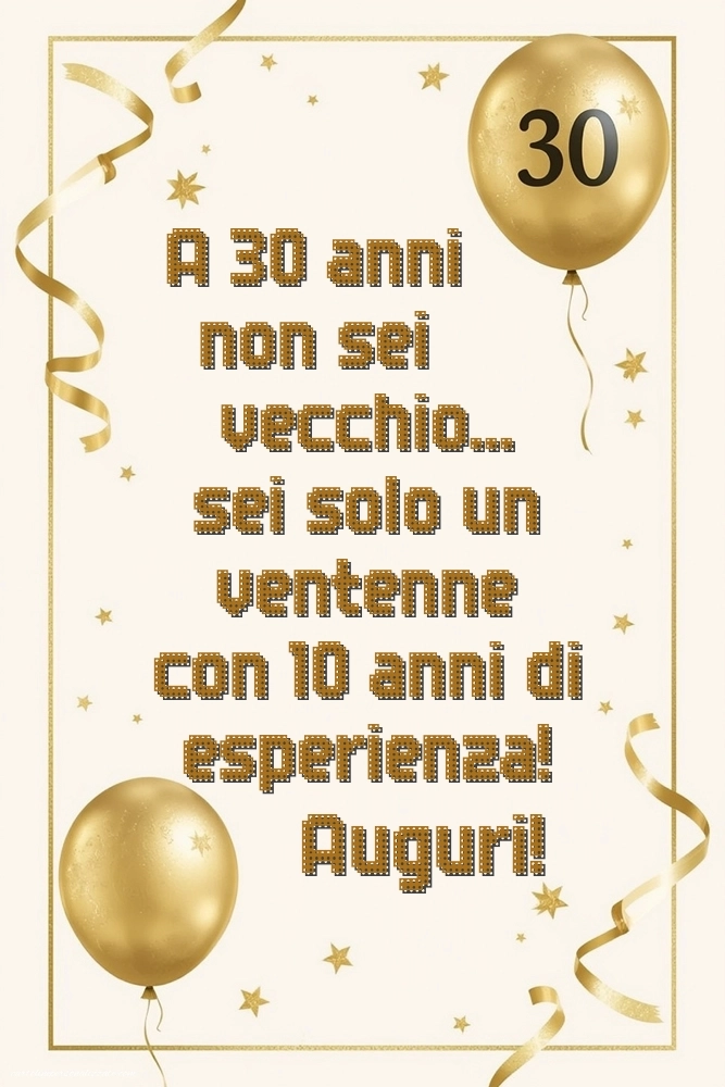 Immagini Buon Compleanno 30 Anni: Palloncini