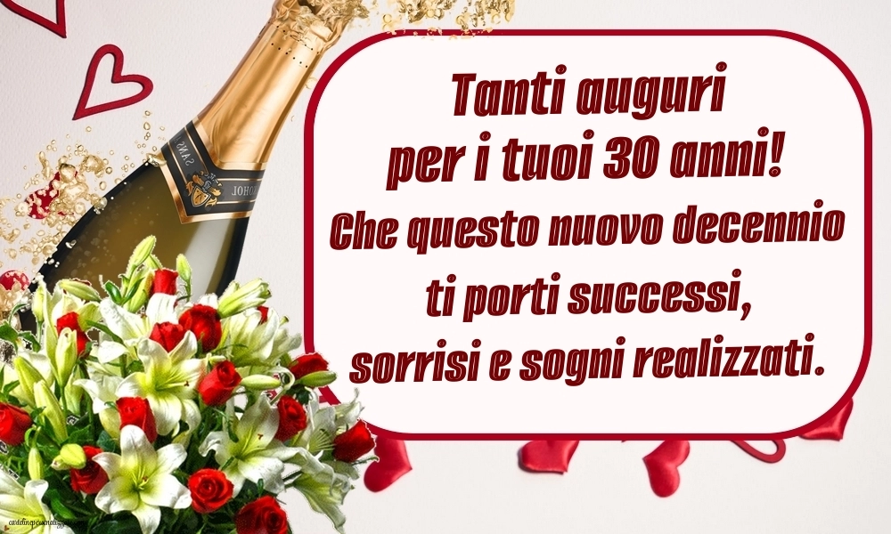 Immagini Buon Compleanno 30 Anni: Fiori