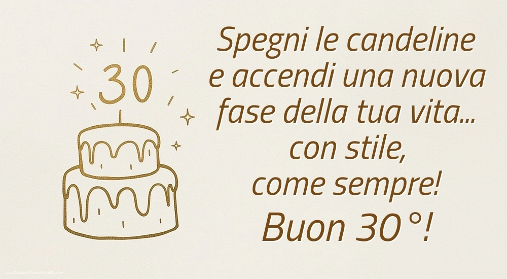 Immagini Buon Compleanno 30 Anni: Torta