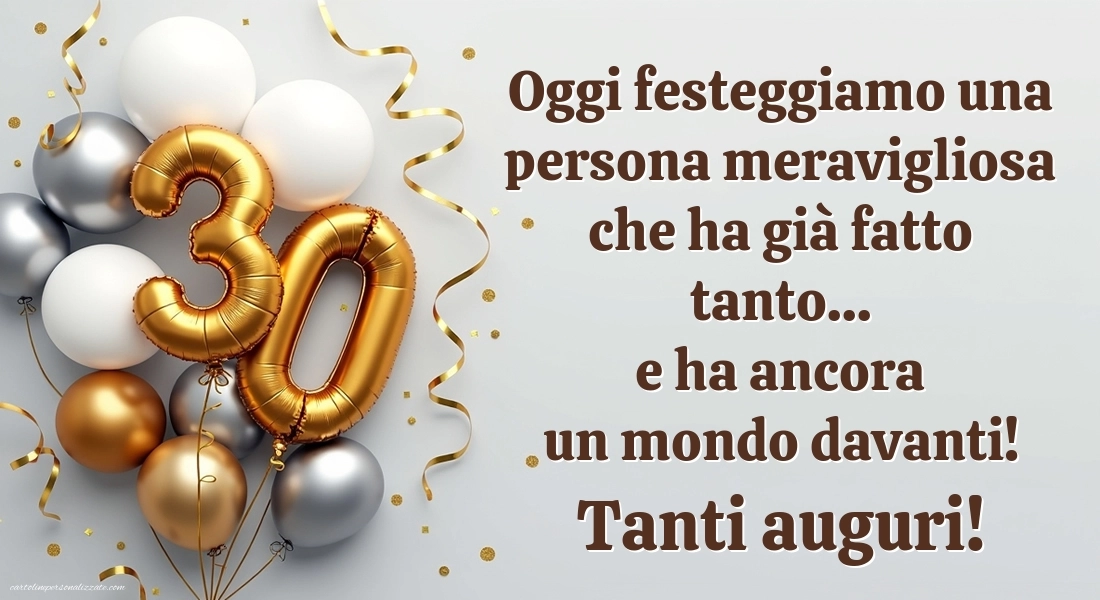Immagini Buon Compleanno 30 Anni: Palloncini