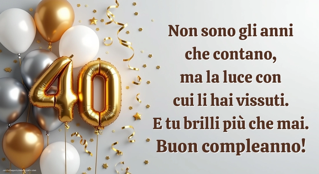 Immagini Buon Compleanno 40 Anni: Palloncini