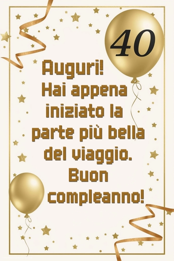 Immagini Buon Compleanno 40 Anni: Palloncini