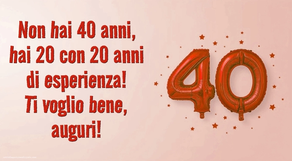 Immagini di Buon Compleanno 40 Anni Sorella: Palloncini