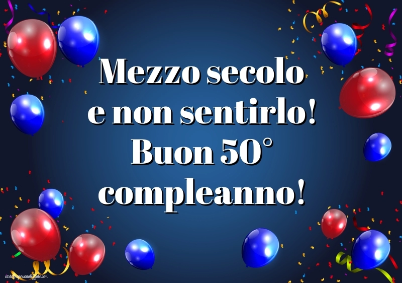 Immagini Buon Compleanno 50 Anni: Palloncini