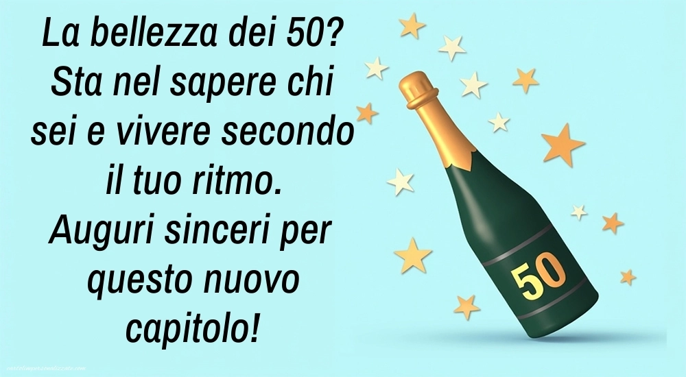 Immagini Buon Compleanno 50 Anni: Champagne