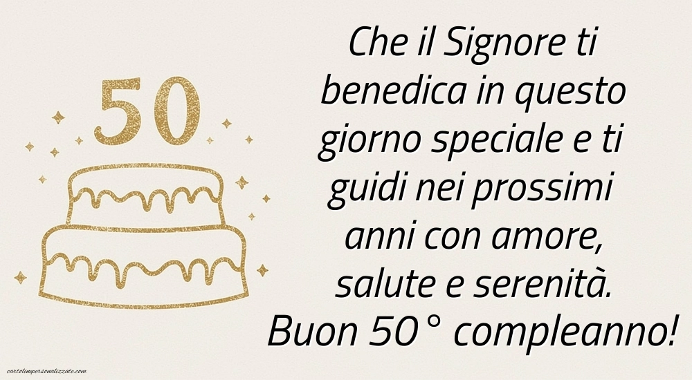 Immagini Buon Compleanno 50 Anni: Torta