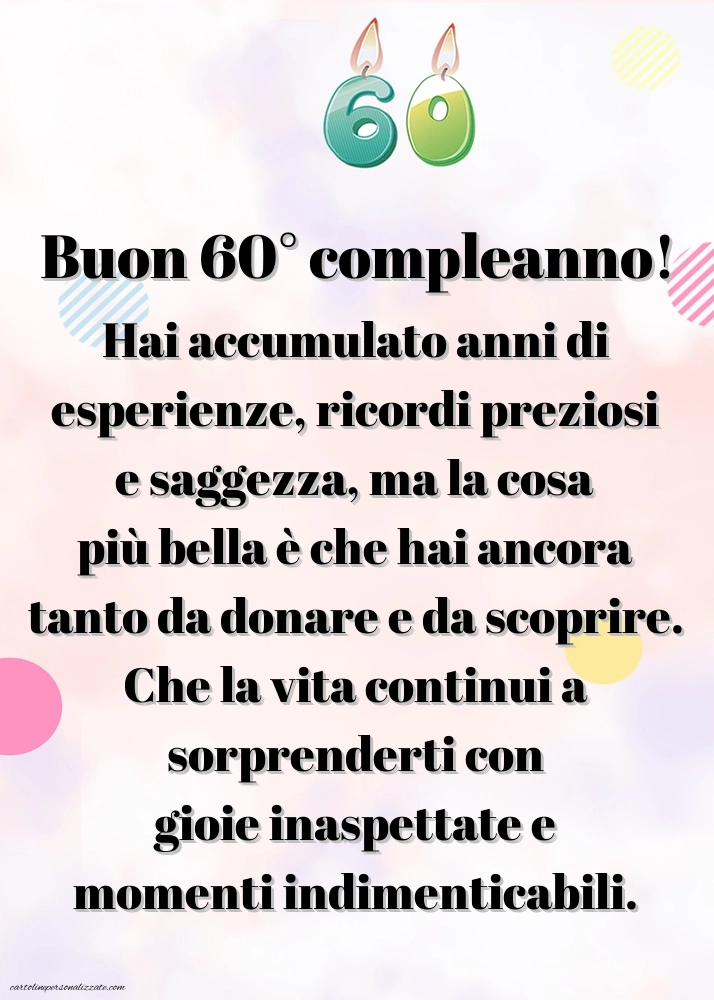 Immagini Buon Compleanno 60 Anni: Candele