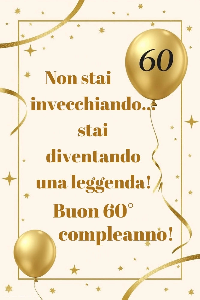 Immagini Buon Compleanno 60 Anni: Palloncini