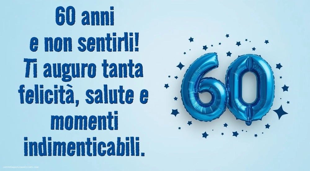 Immagini di Buon Compleanno 60 Anni Fratello: Palloncini