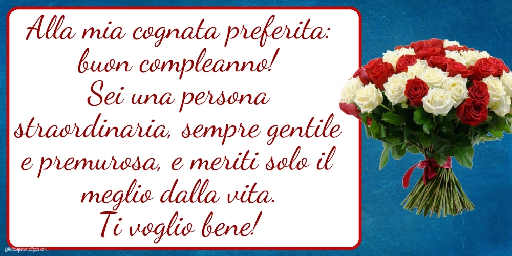 Le Più Belle Immagini di Buon Compleanno per tua Cognata: Fiori