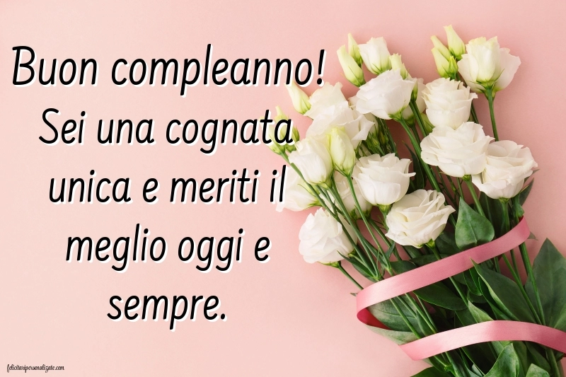 Immagini di Buon Compleanno Cognata: Fiori