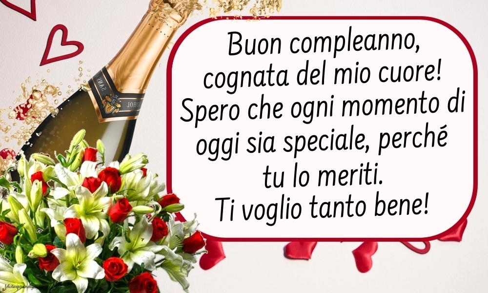 Immagini di Buon Compleanno Cognata: Fiori