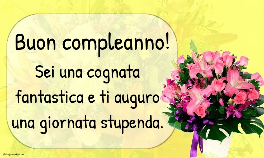 Le Più Belle Immagini di Buon Compleanno per tua Cognata: Fiori