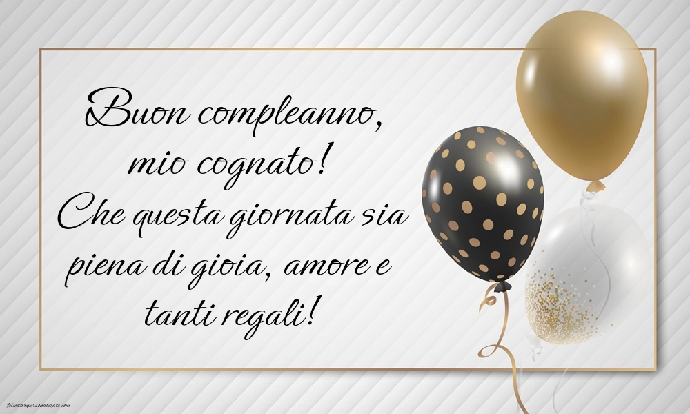Le Più Belle Immagini di Buon Compleanno per tuo Cognato: Palloncini